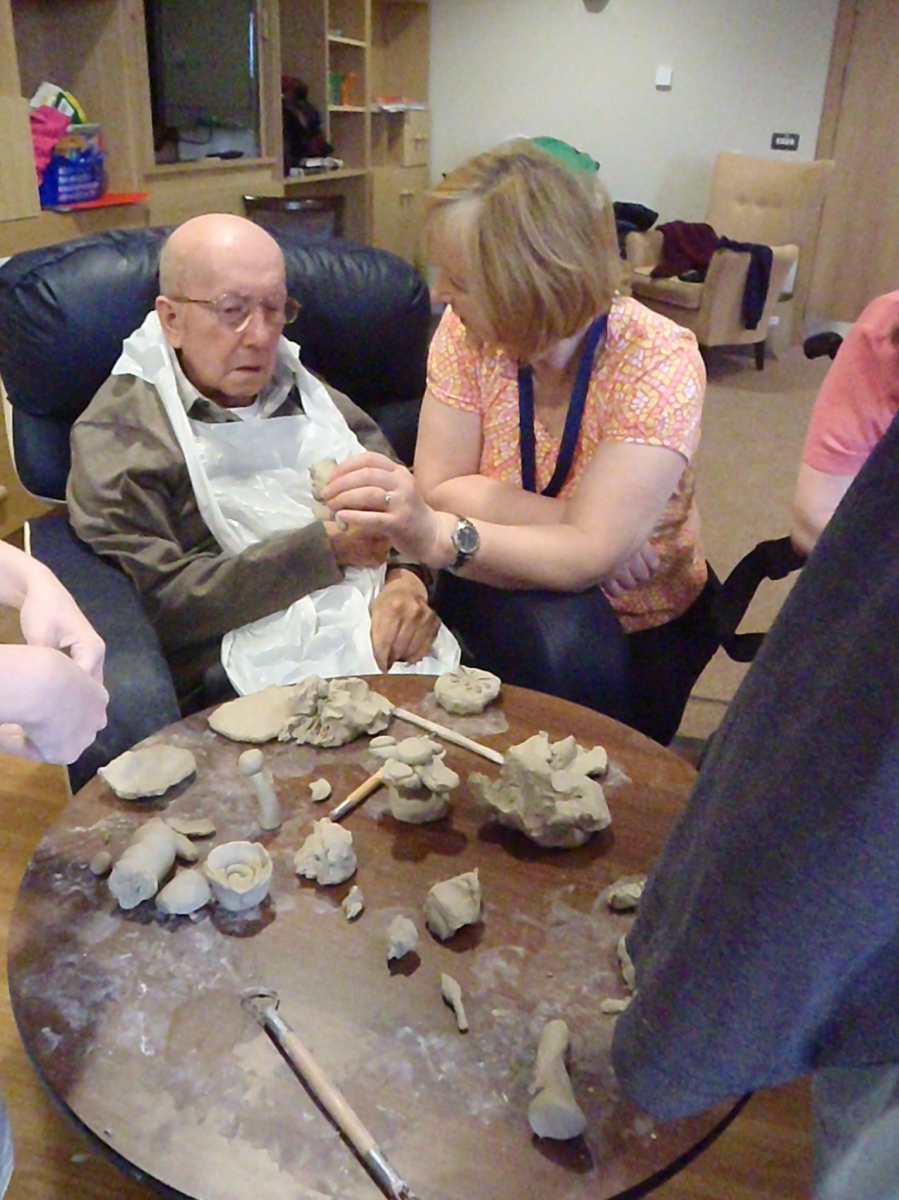 How to use clay in a Care-home setting.